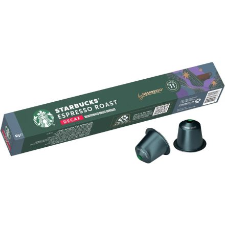 Starbucks® Espresso Roast Decaf by Nespresso® Dark Roast 10db Koffein mentes!