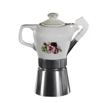   Fatima 2 személyes kotyogós kávéfőző porcelán kiöntővel