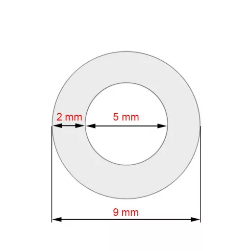Szilikoncső 5x2x105mm
