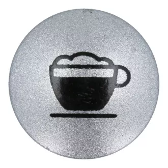 Ezüst gomb 'Milchkaffee' X7