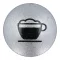Ezüst gomb 'Milchkaffee' X7