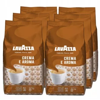   Lavazza Crema e Aroma szemes kávé - 40% Arabica · 60% Robusta, 6 x 1 kg