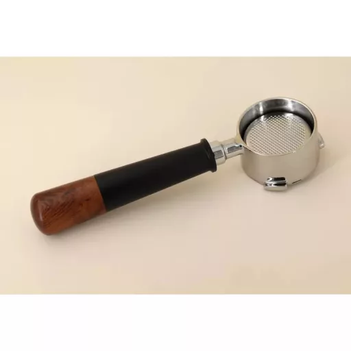 DD51BL Delonghi Dedica 51mm-es nyitott szűrőtartó kar Alu+Redwood nyéllel