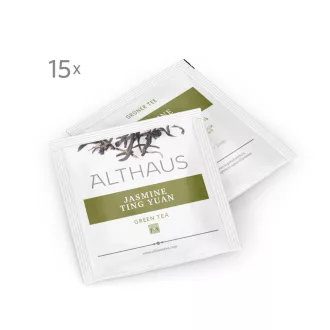 Althaus Jasmine Ting Yuan jázminos zöld tea - Pyra Pack, 15 × 2,75 g
