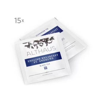 Althaus English Breakfast St. Andrews fekete tea - Pyra Pack, 15 × 2,75 g