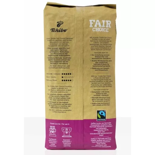 Tchibo Fair Choice Espresso szemes kávé - Arabica és Robusta, 1 kg