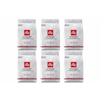 illy Intenso szemes kávé - 100% Arabica, 6 × 500 g