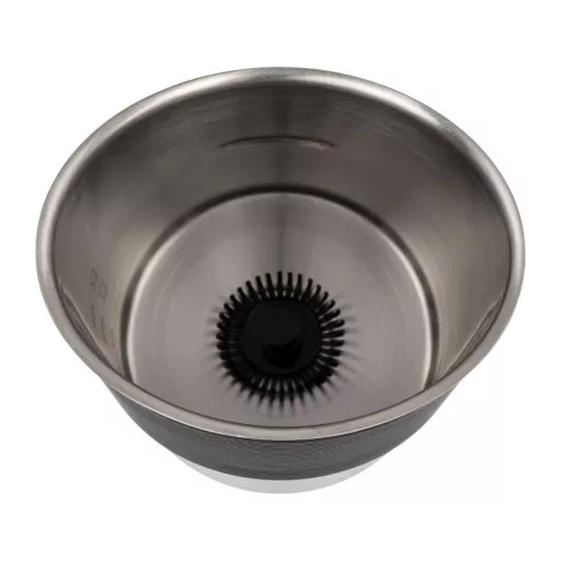 Univerzális rozsdamentes acél tejtartály tejhab rotorral (AEG, Bosch, DeLonghi, Jura, Krups kompatibilis)