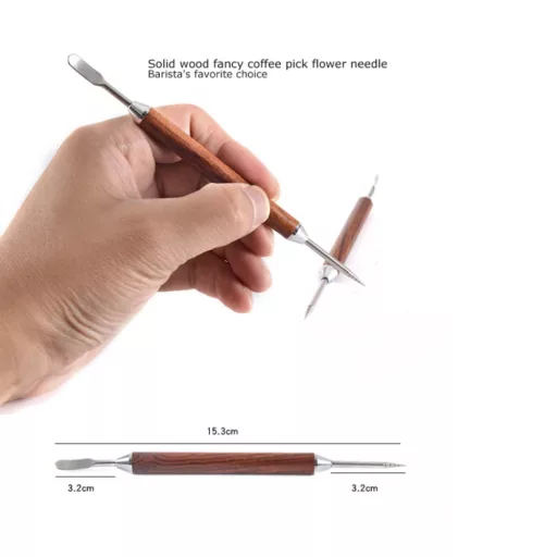 Latte art toll fa nyéllel