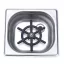 ZH101 Pultba süllyeszthető pohármosó (178 x 163 x 65 mm)