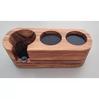 AVX 9J28 3-as tamper + szűrőkar tartó 51-53mm Zebra Wood