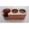 AVX 9J28 3-as tamper + szűrőkar tartó 51-53mm Zebra Wood