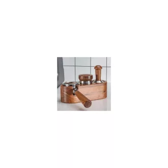 AVX 9J28 3-as tamper + szűrőkar tartó 51-53mm Zebra Wood