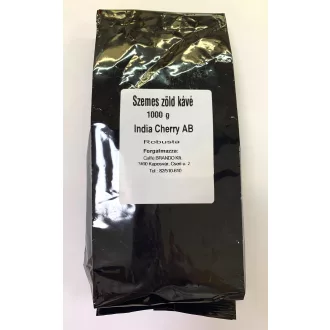 Brando India Cherry AB zöld kávé - 100% Robusta, 1 kg