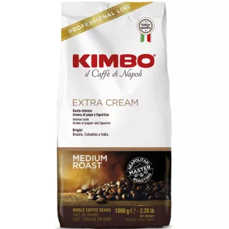   Kimbo Extra Cream szemes kávé - 40% Arabica · 60% Robusta, 1 kg