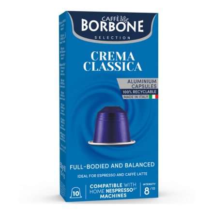 Borbone Crema Classica – Nespresso Kompatibilis Alumínium Kapszula (10 db)