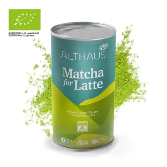 Althaus Bio Matcha for Latte - Organikus matcha teakeverék, 400 g