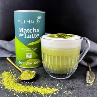 Althaus Bio Matcha for Latte - Organikus matcha teakeverék, 400 g