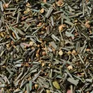 Bazsalikomos Kert Zöldike teakeverék - Szálas zöld tea fűszerekkel, 50 g