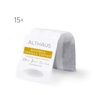 Althaus Rooibos Vanilla Toffee tea - Grand Pack, 15 × 4 g