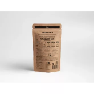 Fonte Charcoal Latte szuperfood italpor - Aktív szénnel és gyömbérrel, 300 g