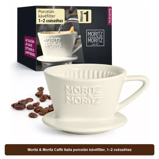Moritz & Moritz Caffé Italia porcelán kávéfilter, 1–2 csészéhez