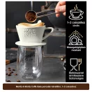 Moritz & Moritz Caffé Italia porcelán kávéfilter, 1–2 csészéhez – 5. termékkép