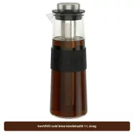 bonVIVO cold brew kávékészítő 1 l, üveg