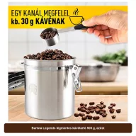 Barista Legends légmentes kávétartó 500 g, ezüst
