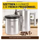Barista Legends légmentes kávétartó 500 g, ezüst – 4. termékkép