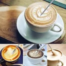 NewGF tejhabosító kancsó 340 ml, latte art tollal – 3. termékkép
