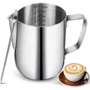 NewGF tejhabosító kancsó 340 ml, latte art tollal – 5. termékkép
