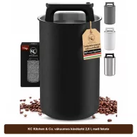 KC Kitchen & Co. vákuumos kávétartó 2,8 l, matt fekete
