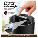 KC Kitchen & Co. vákuumos kávétartó 2,8 l, matt fekete – 4. termékkép