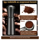 MEION WDT tűs kávéelosztó állvánnyal, fekete – 4. termékkép
