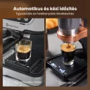 Automatikus és kézi időzítés eszpresszókészítés közben