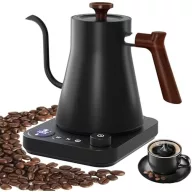 RHD hattyúnyakú vízforraló 0,9 l, 1200 W, fekete