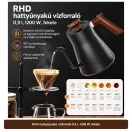 RHD hattyúnyakú vízforraló 0,9 l, 1200 W, fekete – 5. termékkép
