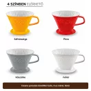 Creano porcelán kávéfilter-tartó, 4-es méret, fehér – 3. termékkép