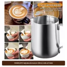 FHISKUNYU tejhabosító kancsó 350 ml, latte art tollal – 5. termékkép