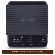 NUTRI FIT mini barista mérleg időzítővel, 2 kg / 0,1 g