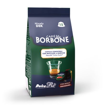 Borbone Koffein mentes  – Dolce Gusto Kompatibilis Kapszula (15 db)
