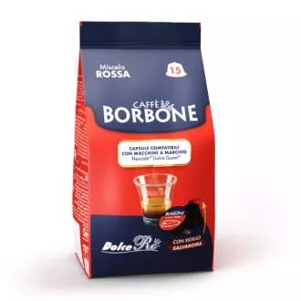 Caffé Borbone Miscela Rossa Dolce Gusto kapszula - 100% Robusta, 15 db