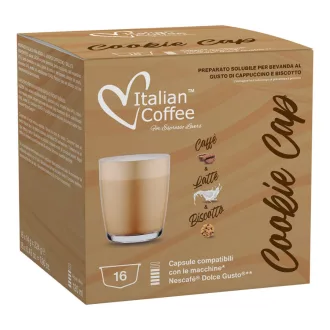 Italian Coffee Cookie Cap Biscotto - 16 × 14 g - Dolce Gusto kompatibilis kapszula