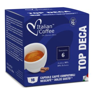 Italian Coffee Top Deca Dolce Gusto kapszula - Koffeinmentes, 16 × 7 g