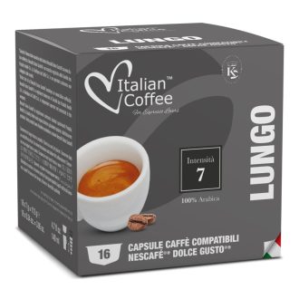 Italian Coffee Lungo Dolce Gusto kapszula - 100% Arabica, 16 × 7 g