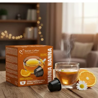 Italian Coffee Ninna Nanna mézes-narancsos kamillatea melatoninnal - 16 db - Dolce Gusto kompatibilis kapszula