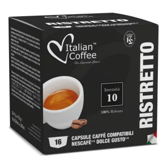   Italian Coffee Ristretto Dolce Gusto kapszula - 100% Robusta, 48 db (3 × 16 db)