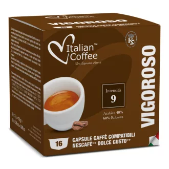   Italian Coffee Vigoroso Dolce Gusto kapszula - 40% Arabica · 60% Robusta, 48 db