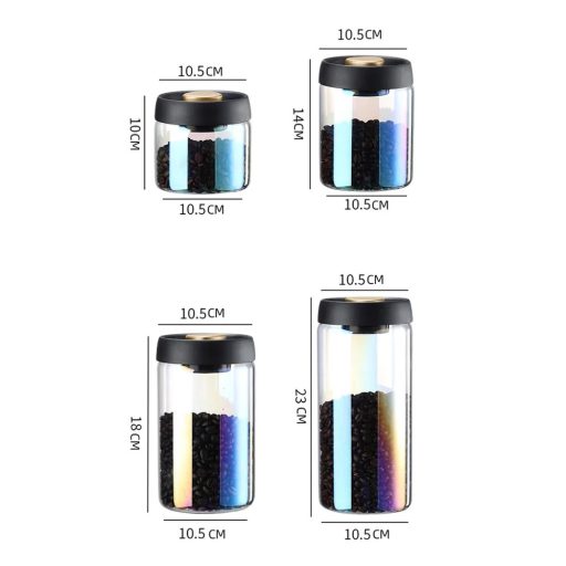 AVX HA014 Üveg vákuumzáras tároló doboz 500ml